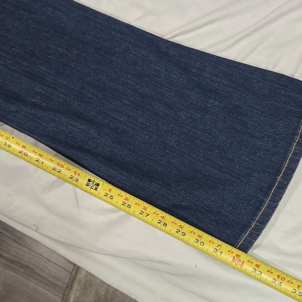Michael Kors Women’s Size 6 Denim Blue Flare Jeans Cotton Blend Dark Wash